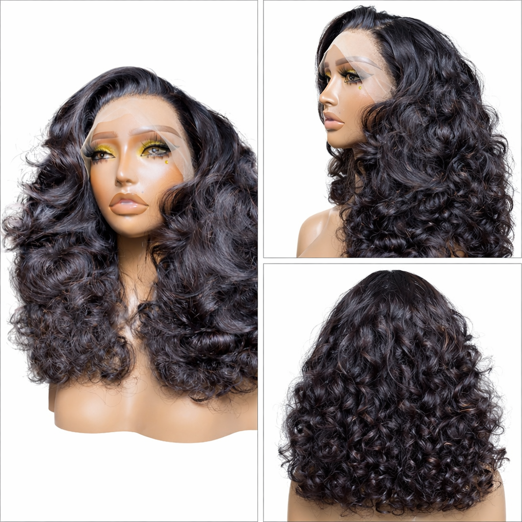 Full Frontal Bob Wig – Bouncy Curl